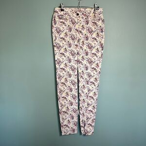 Boden Ditzy Floral White Jeans